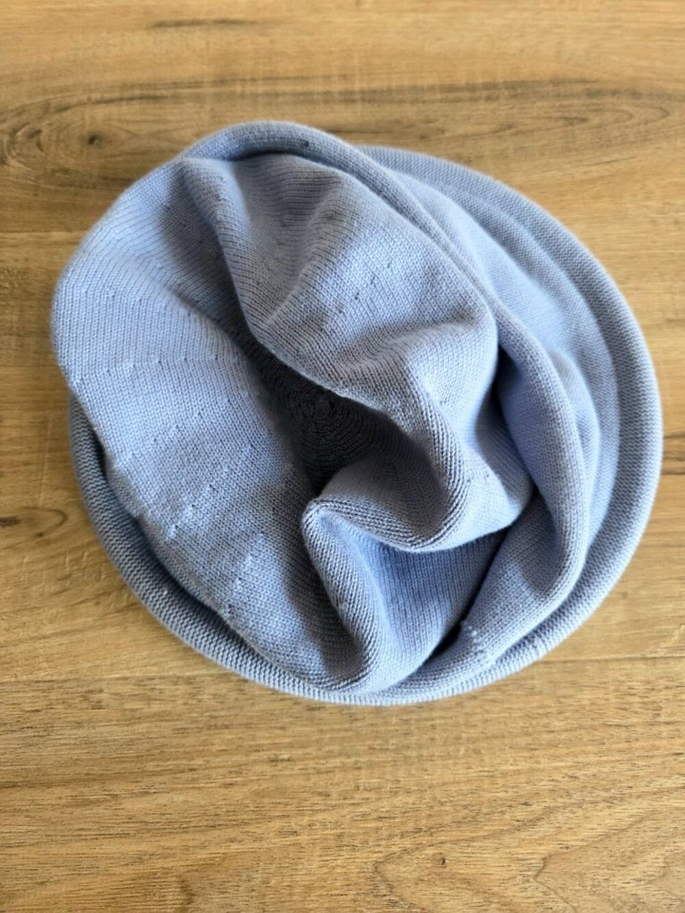 Parkhurst 100% cotton blue hat with floral design on the side. - Picture 5 of 8